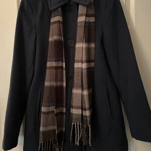Liz Claiborne winter jacket with scarf